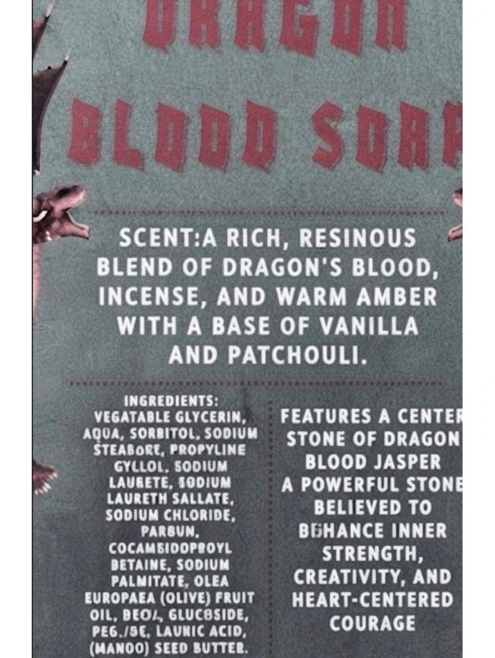 Dragon Blood Soap, Mango Butter Base, Ritual Bath Soap